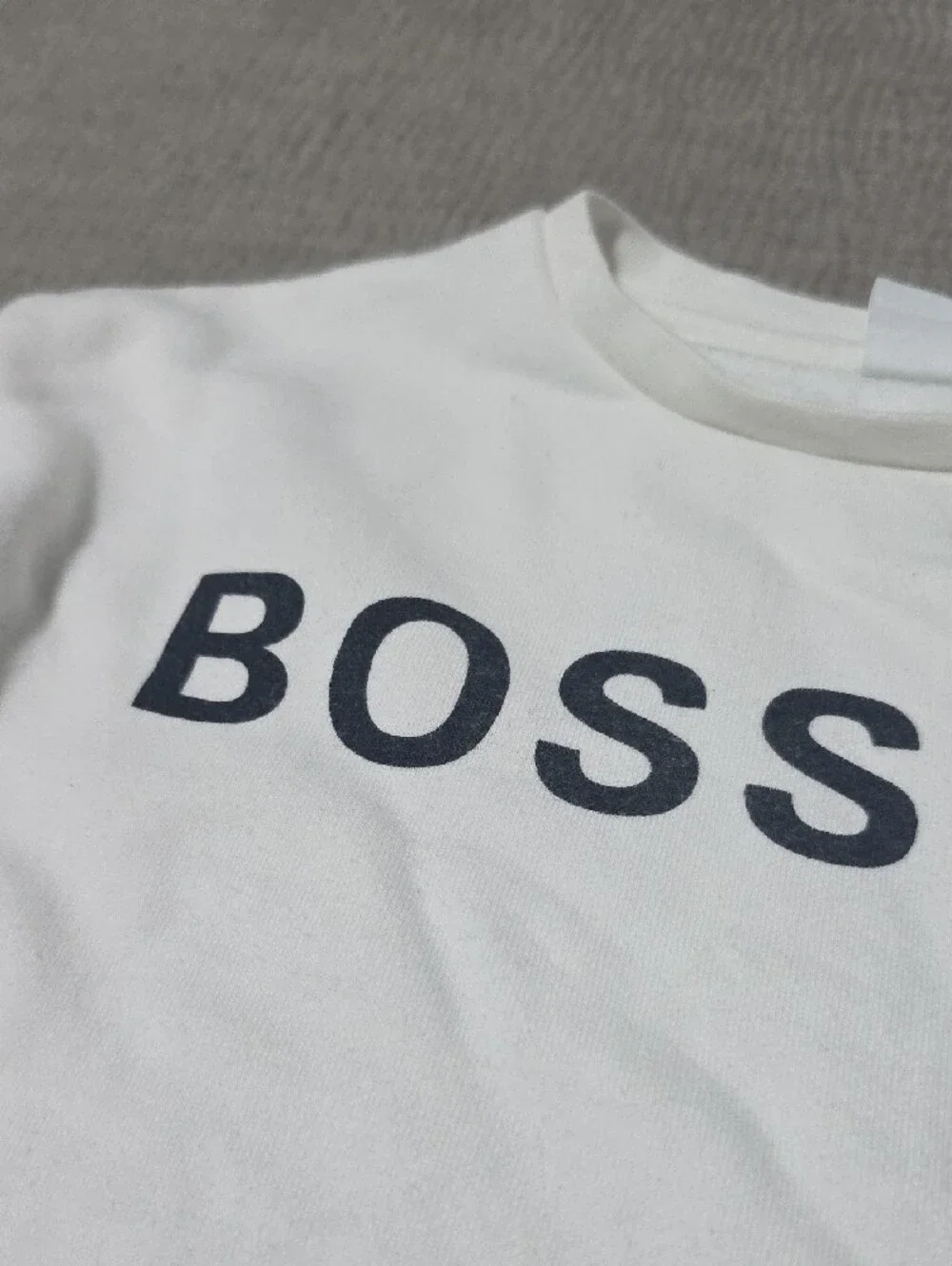 BOSS White Kids Sweatshirt & Joggers Set